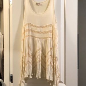 Free People Voile and Lace Trapeze Slip